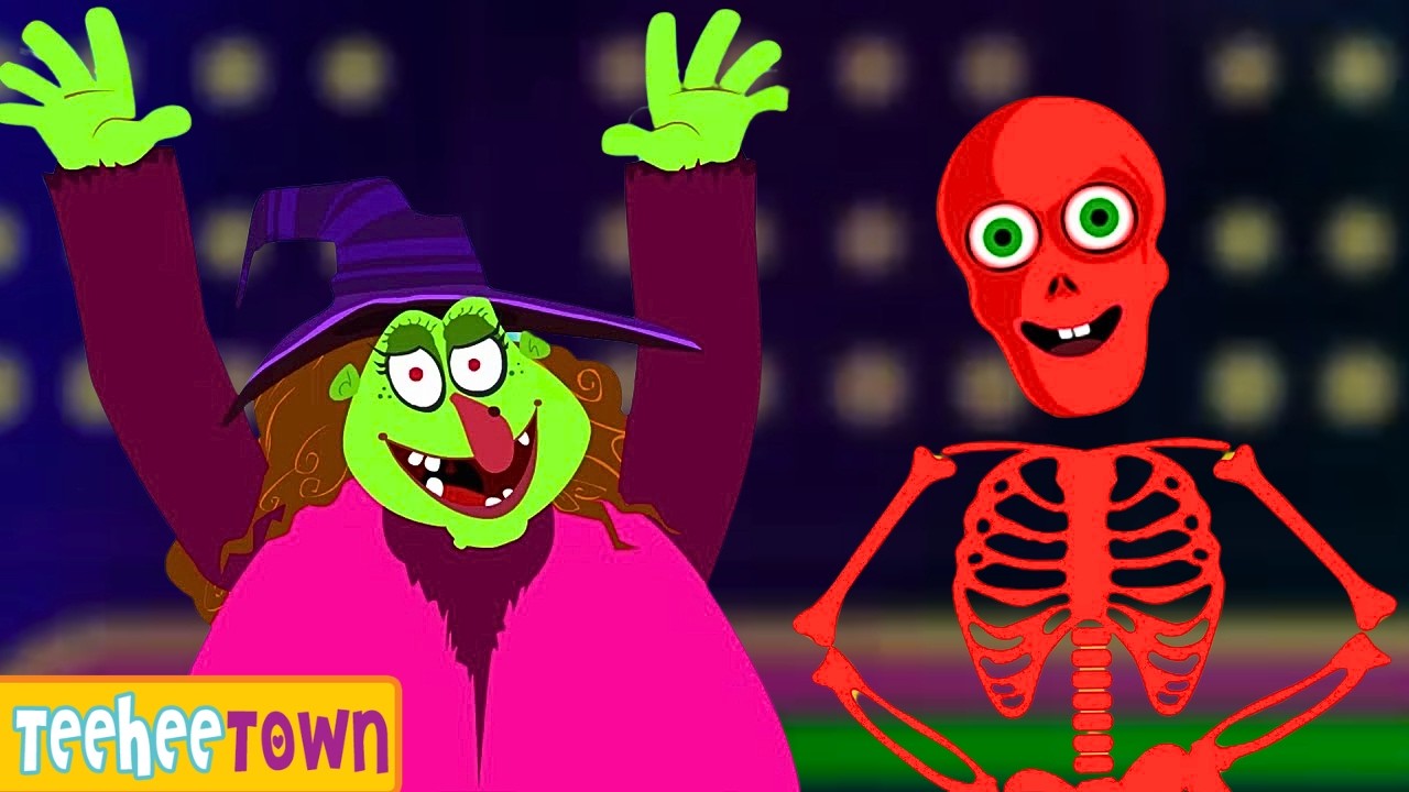 Skeletons Dancing With Witch 👻💀 Fun Halloween Nursery Rhyme For Kids By Teehee Town
