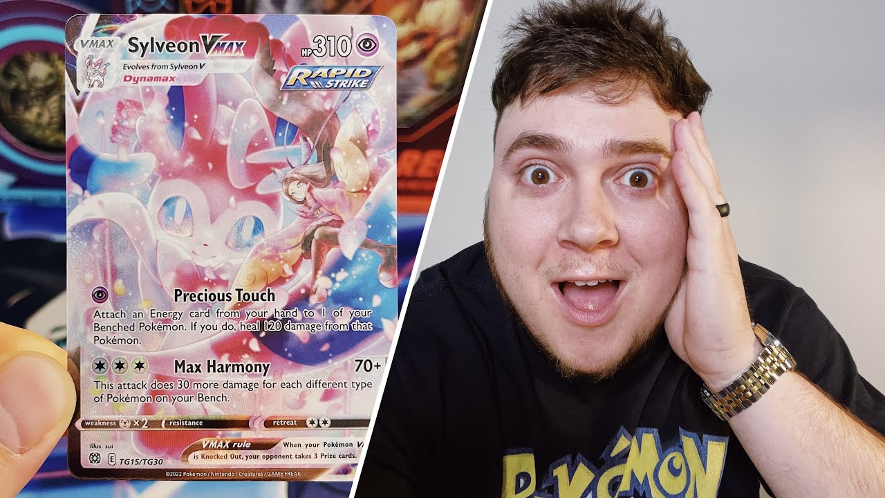 SYLVEON VMAX CHARACTER RARE HAS BEEN PULLED!! *My Worst Brilliant Stars Booster Box Opening*