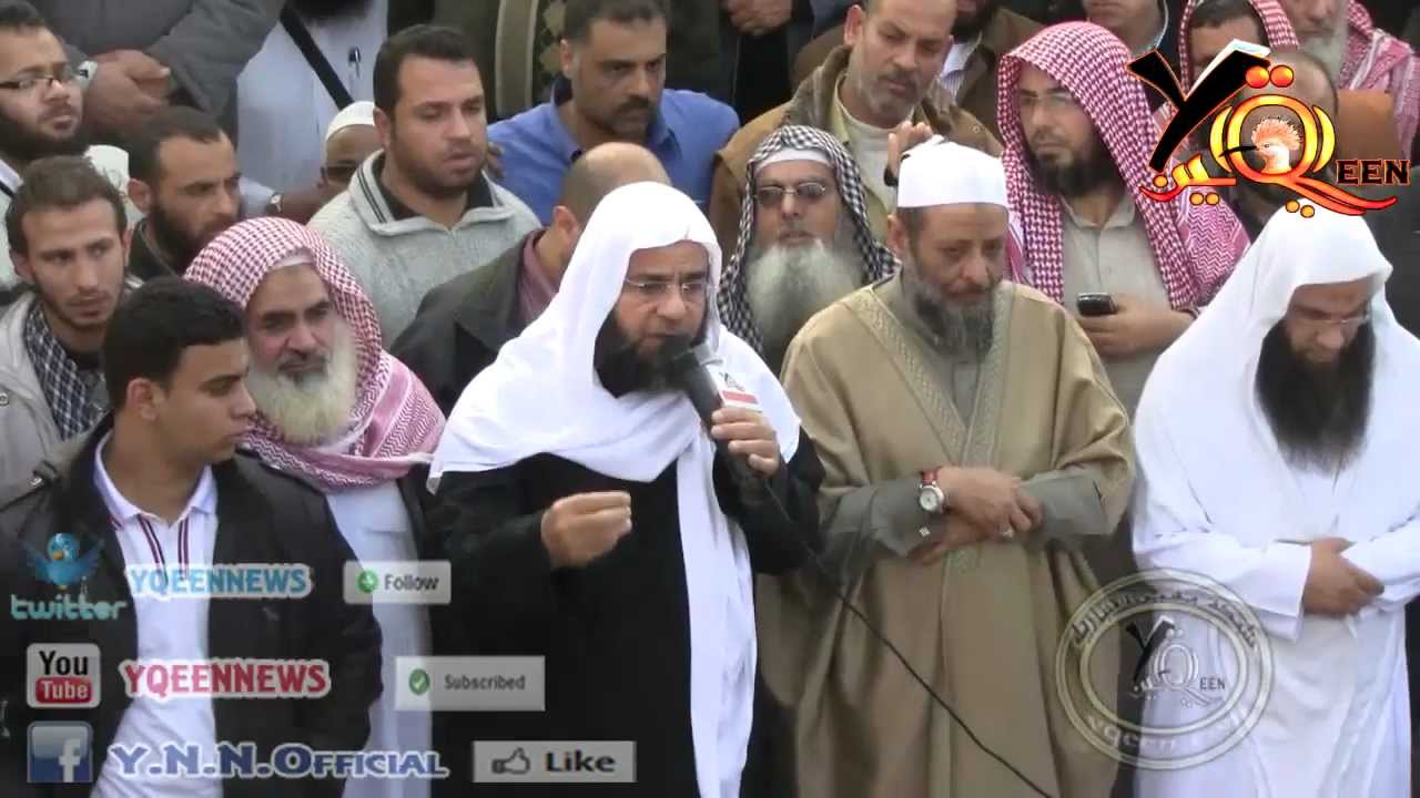 يقين | الشيخ حسن أبو الأشبال يبايع حازم صلاح أبو إسماعيل بجنازة الشيخ رفاعي سرور