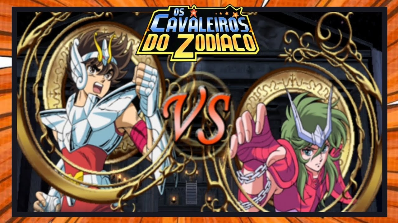 SEIYA VS SHUN CAVALEIROS DO ZODIACO COMBATE CLASSICO CPU VS CPU