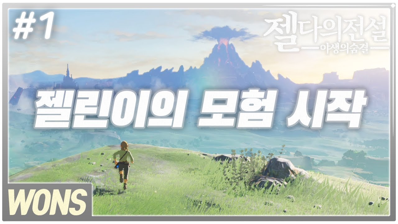 젤다의전설 야생의숨결(브레스 오브 더 와일드)#1 / 젤린이의 모험시작 / 닌텐도스위치