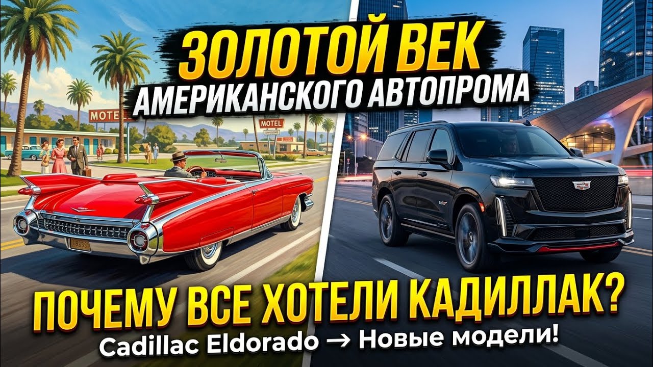 ЗОЛОТОЙ ВЕК АМЕРИКАНСКОГО АВТОПРОМА: ПОЧЕМУ ВСЕ ХОТЕЛИ КАДИЛЛАК?