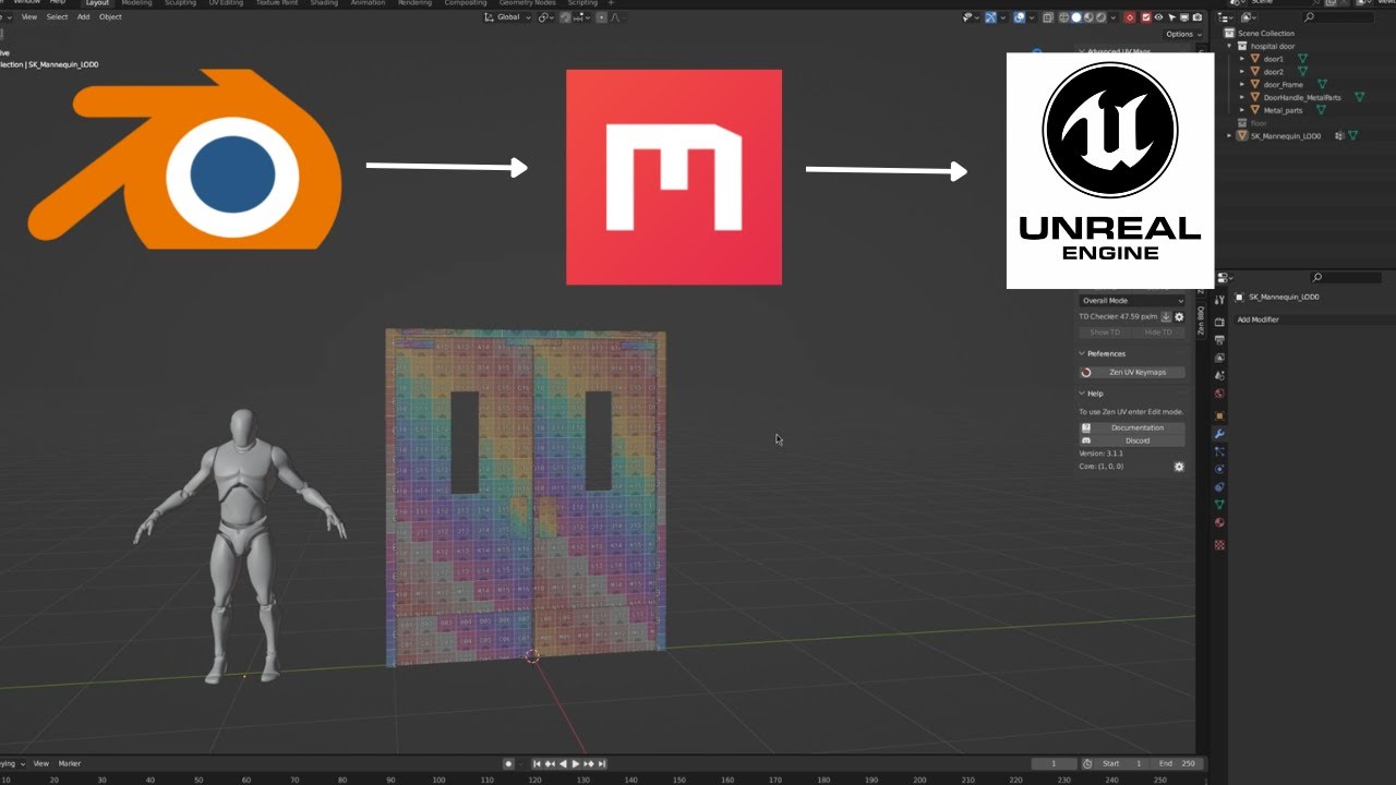 Complete work flow from blender to quixel mixer then to unreal engine 5