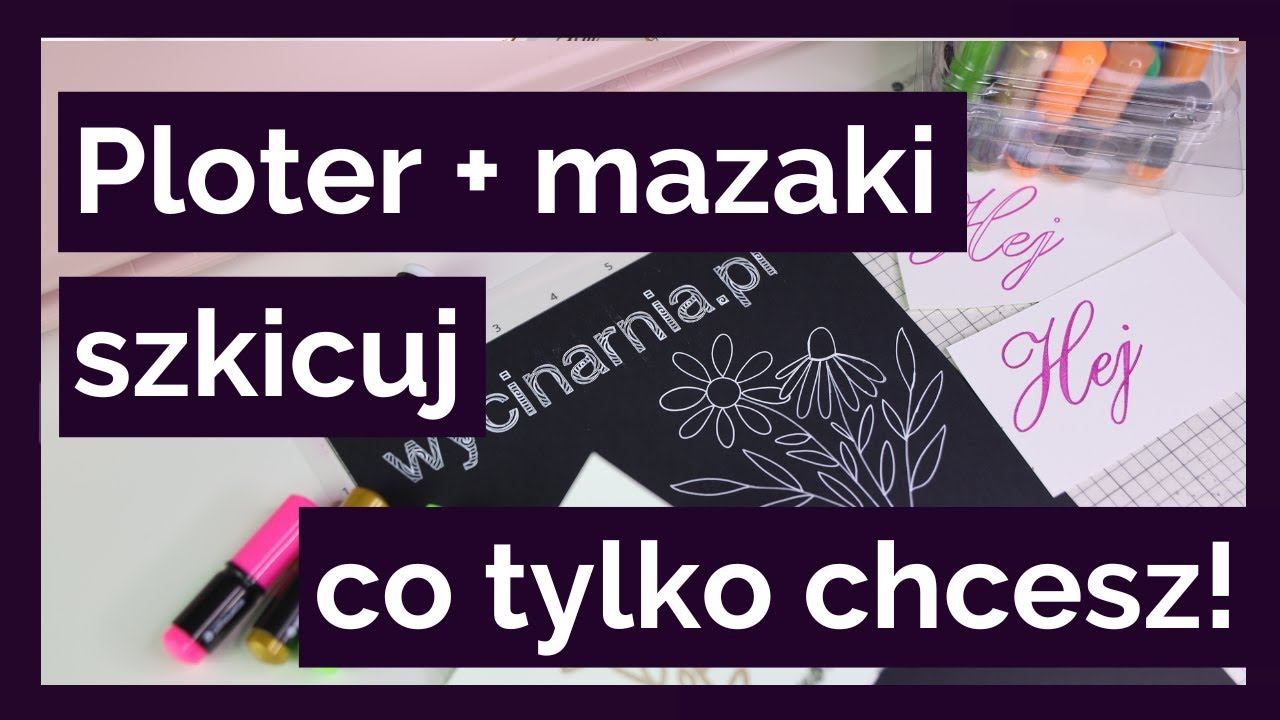 Nie potrzebujesz drukarki - szkicuj mazakami z ploterem!🔥