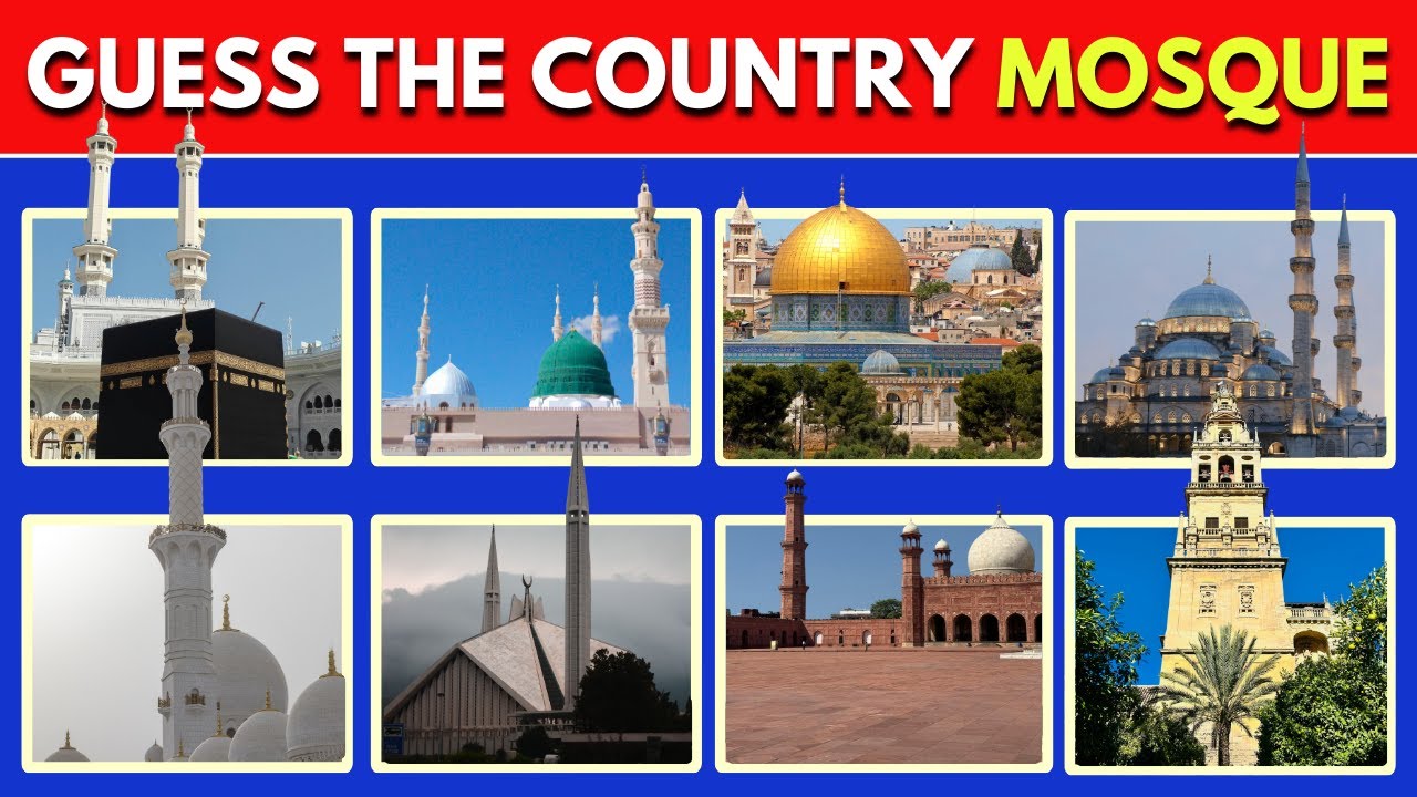 The GREAT MOSQUE CHALLENGE: Can You Name The Mosque AND The Country? 🕌 (80 Questions!)