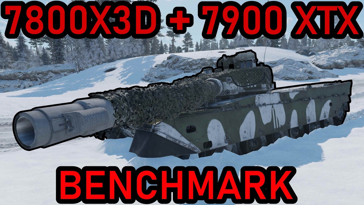 4K War Thunder Benchmark With The 7800X3D & 7900 XTX