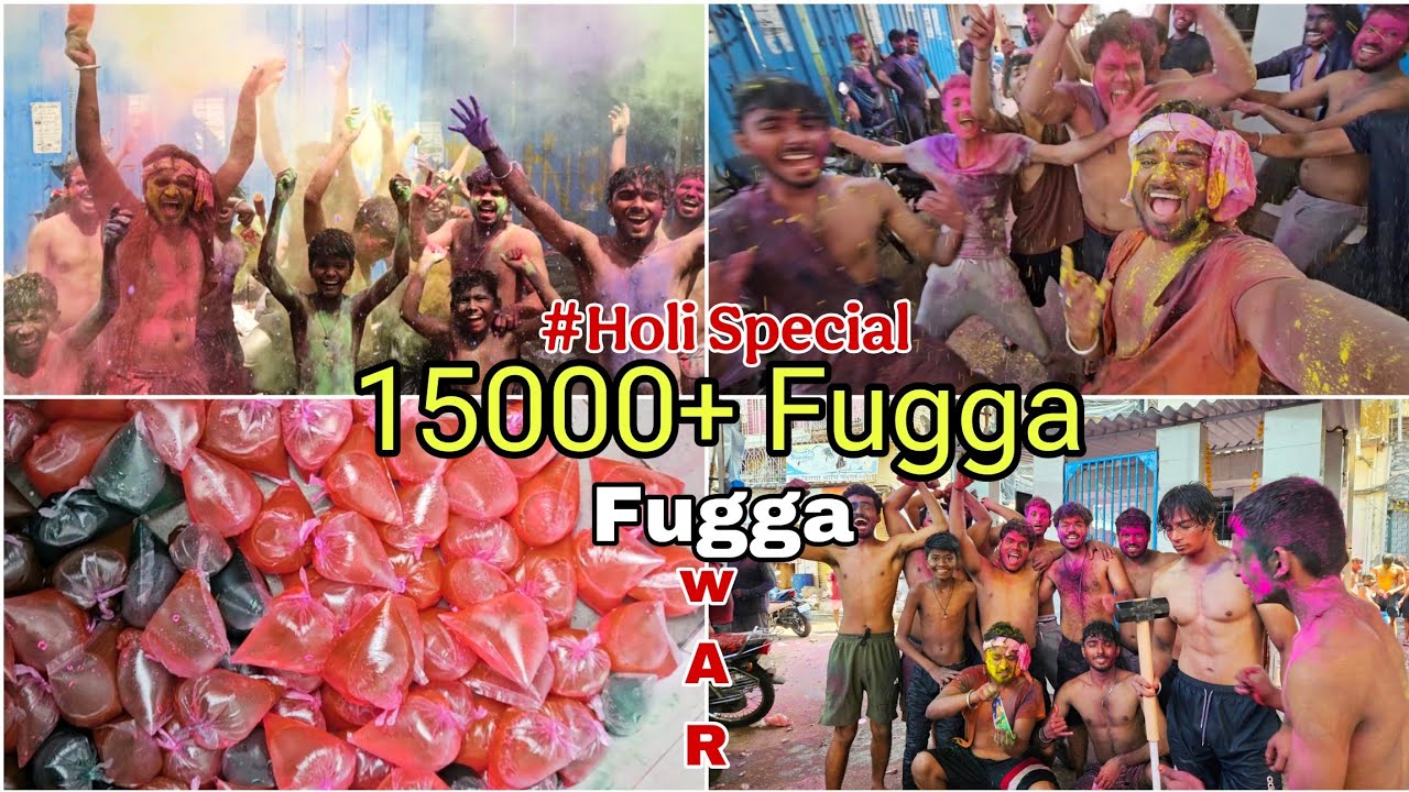 HOLI SPECIAL 15000+ Balloons || Balloon War Ayesi Holi nhi kheli hogi