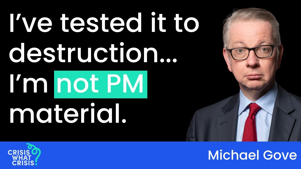 Michael Gove on being fired by Boris, battling with The Blob and the day he almost quit politics.