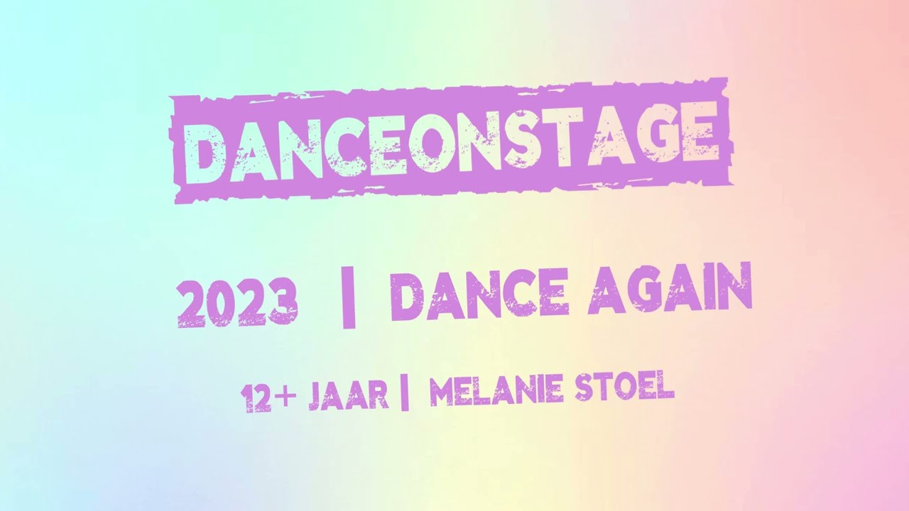 Dance Again | Show basic 12+