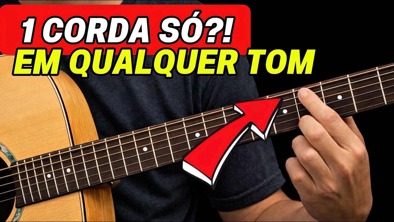🎸O SEGREDO pra solar em qualquer tom com apenas 1 CORDA