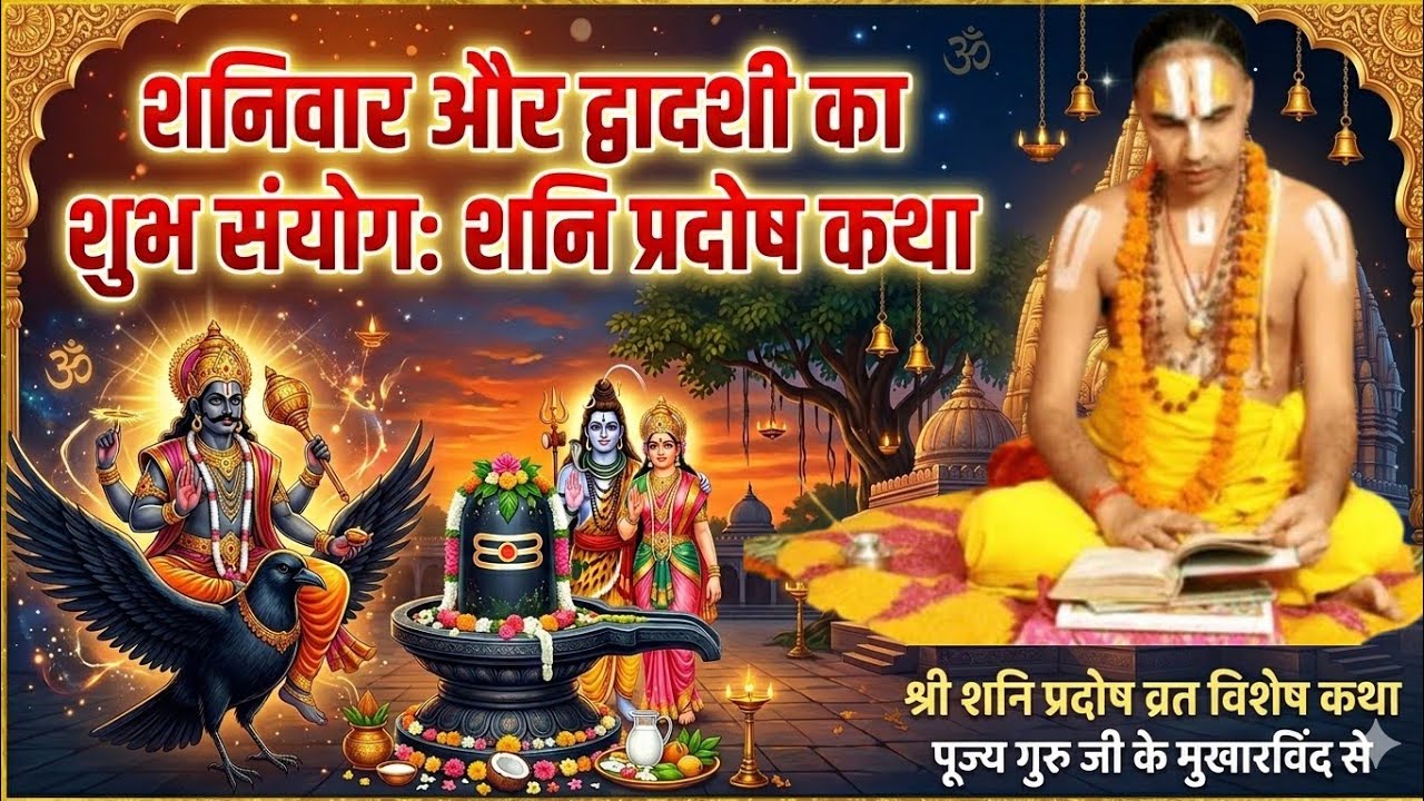 शनिवार और द्वादशी का शुभ संयोग: शनि प्रदोष कथा।