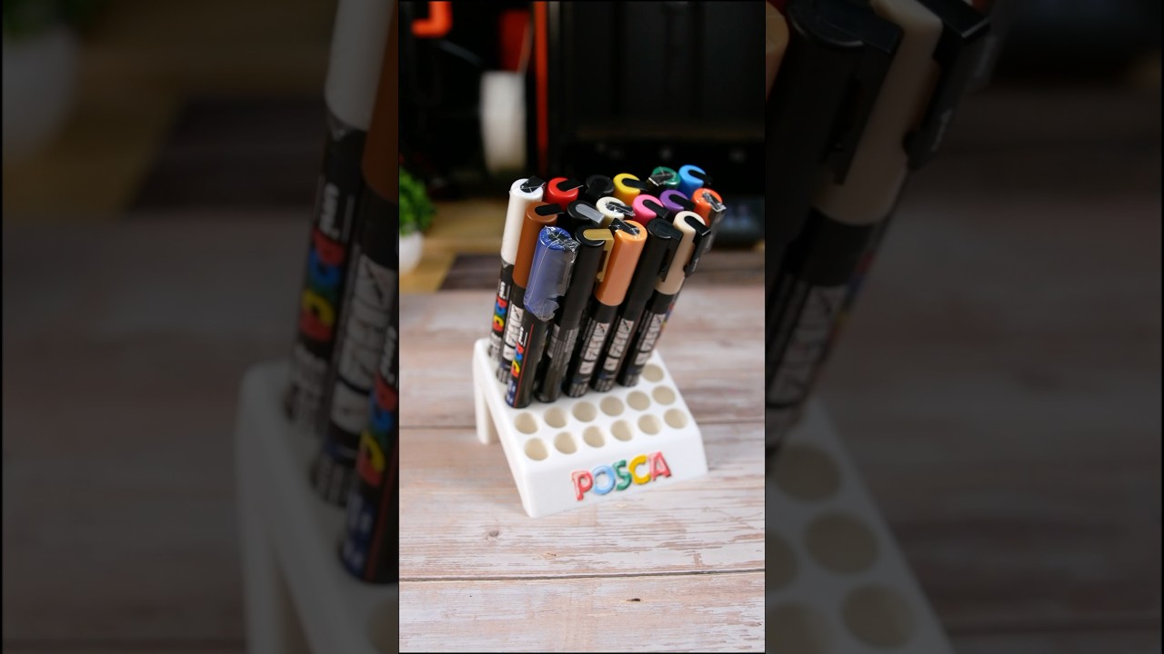 UNI POSCA Paint Marker Stand | Zdre | 3D Printing Ideas
