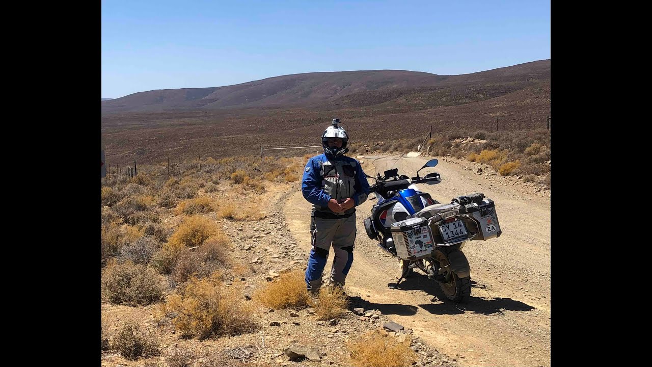 Motorcycling the back roads of South Africa : Part 1 Ceres to Sutherland HD 720p