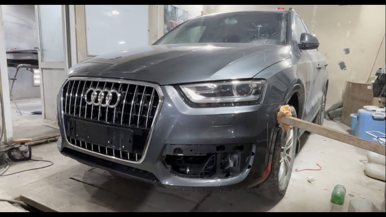 audi q3 2012 ремонт передней части