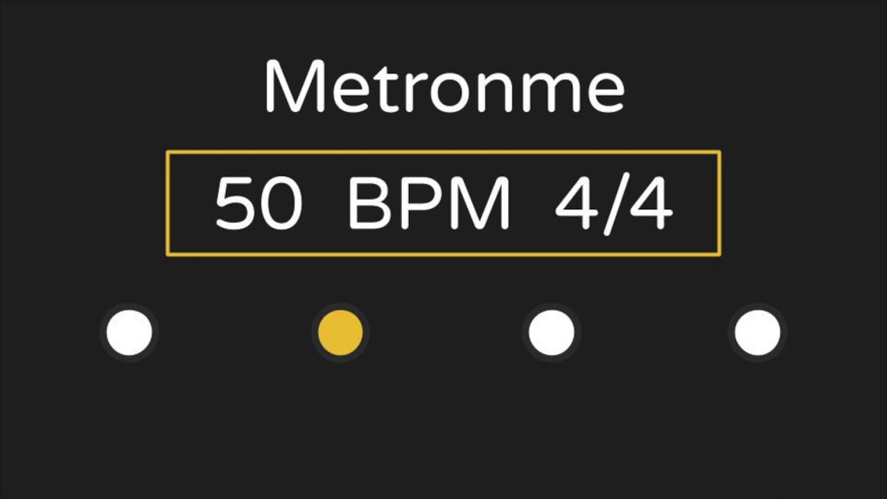 Metronome | 50 BPM | 4/4 Time (with Accent )