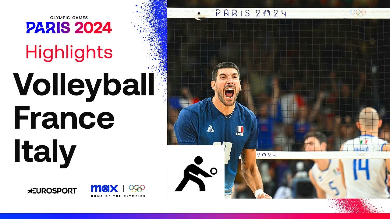 INTO THE FINAL! 🥇 | France vs Italy Volleyball Men's Semi-Final Highlights | #Paris2024 #Olympics