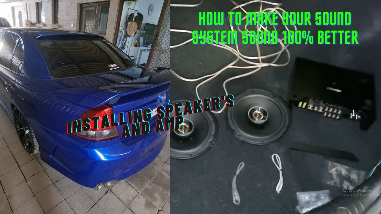installing speaker's and amp step by step (on a commodore)