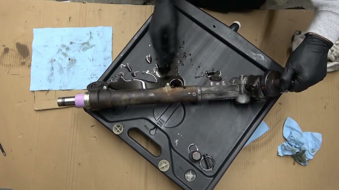 Power Steering Rack and Pinion Teardown, Chevy Truck. Every Seal is Bad and Leaking.