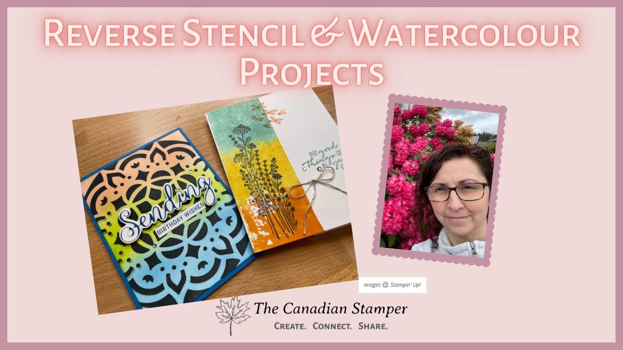 Reverse Stencil & Watercolour Projects