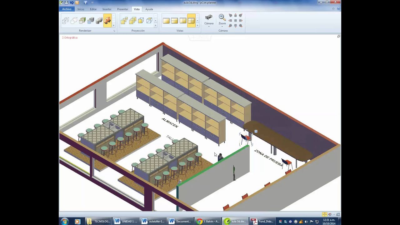 RECORRIDO CON TechSmith DEL DISE&Ntilde;O EN 3D DE AULA TALLER DE TECNOLOG&Iacute;A
