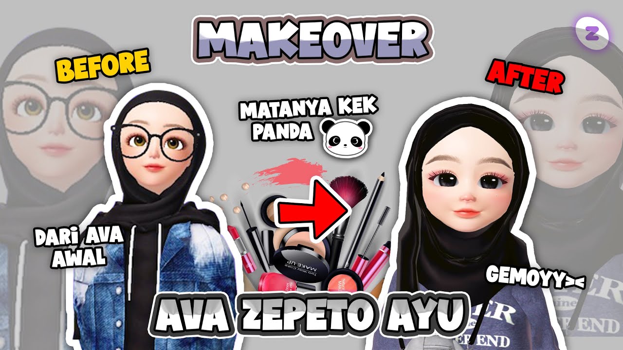 MAKEOVER AVA ZEPETO AYU JADI BABY GIRL? MATANYA KEK PANDA GEMOY🐼 | ZEPETO INDONESIA
