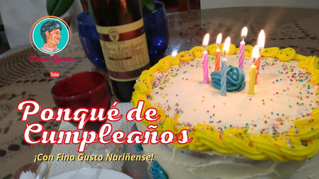 PONQUÉ DE CUMPLEAÑOS  por Rosario Narváez Rivadeneira T-4