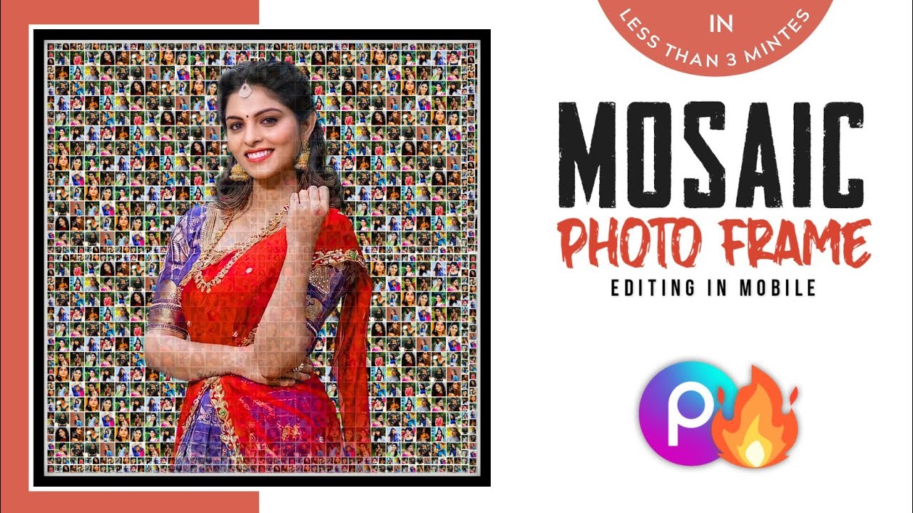 Mosaic Photo Effect Editing In PicsArt || Photos Editing Tutorials In Telugu || Tech Service Telugu