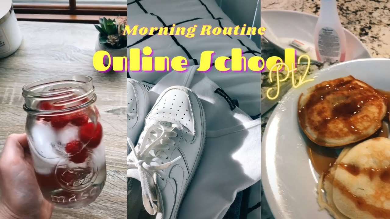 -`ღ´- Morning routines online school, tiktok Pt2 -`ღ´-