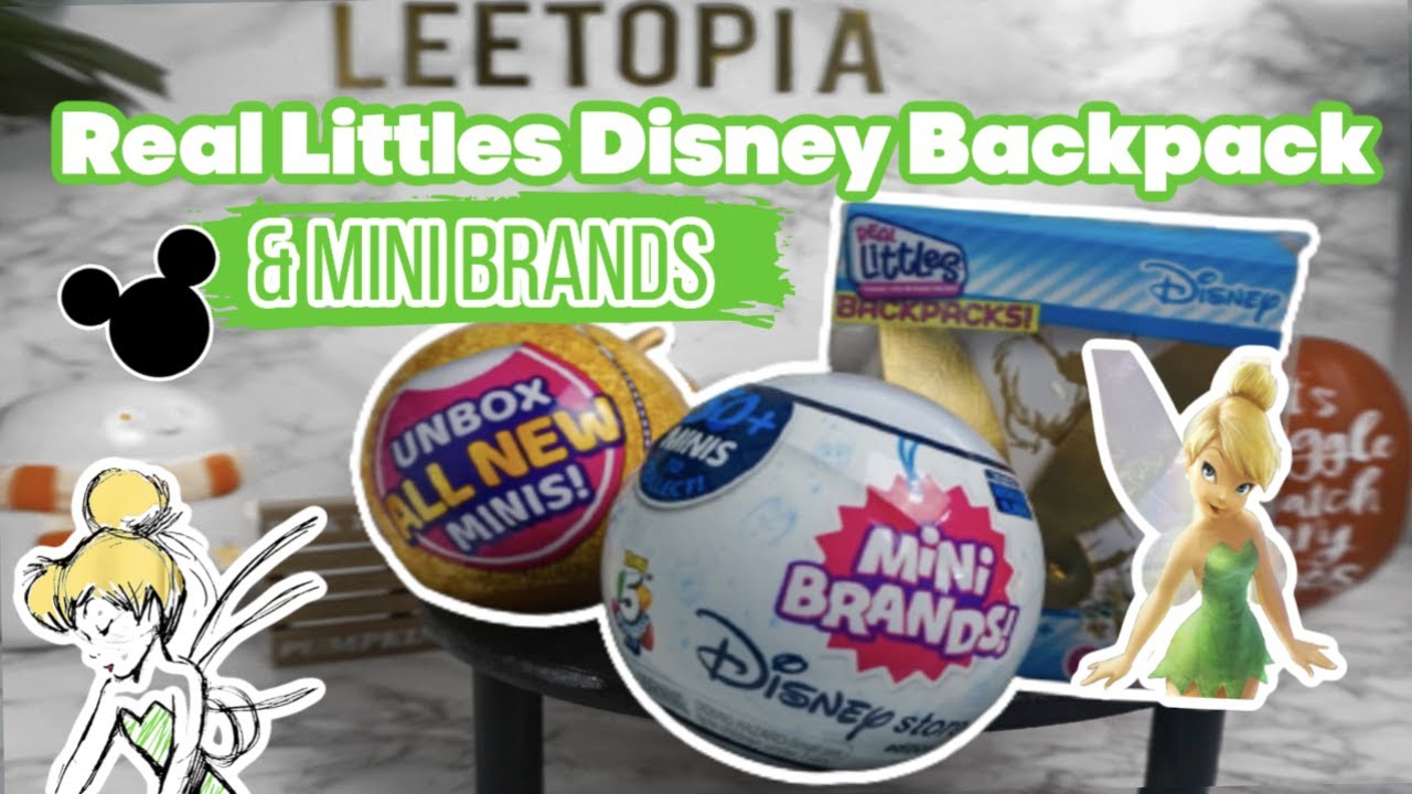 Real Littles Disney Backpack Unboxing | Mini Brans Unboxing | Leetopia