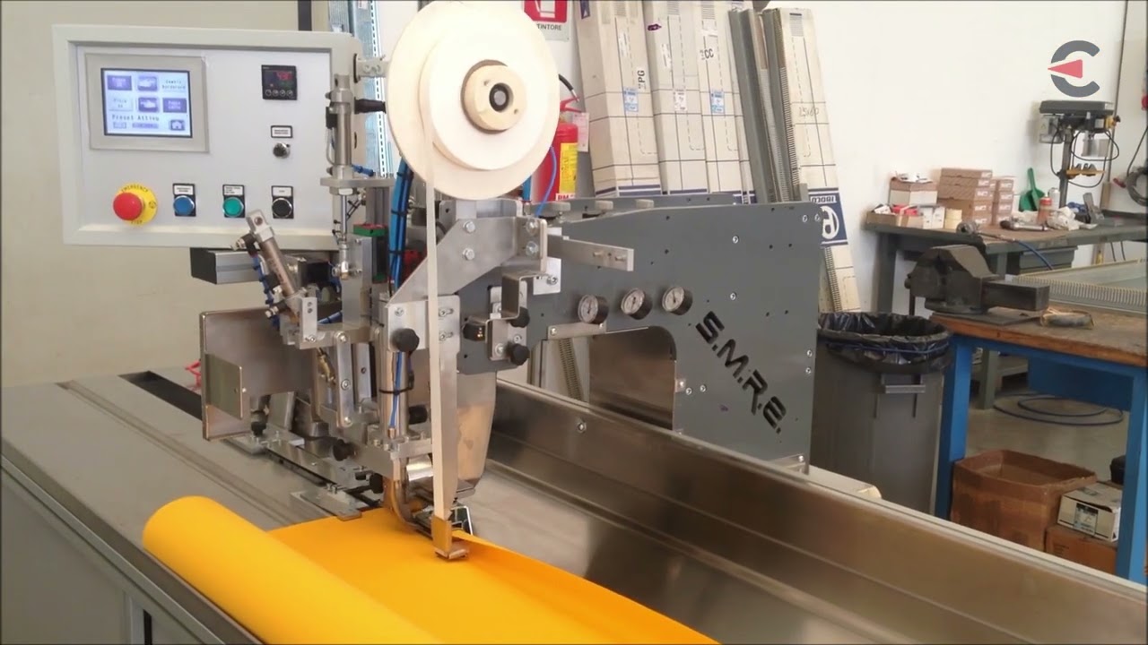 SM-216-SA | Travelling head linear hot air welding machine with Intelligent Torque