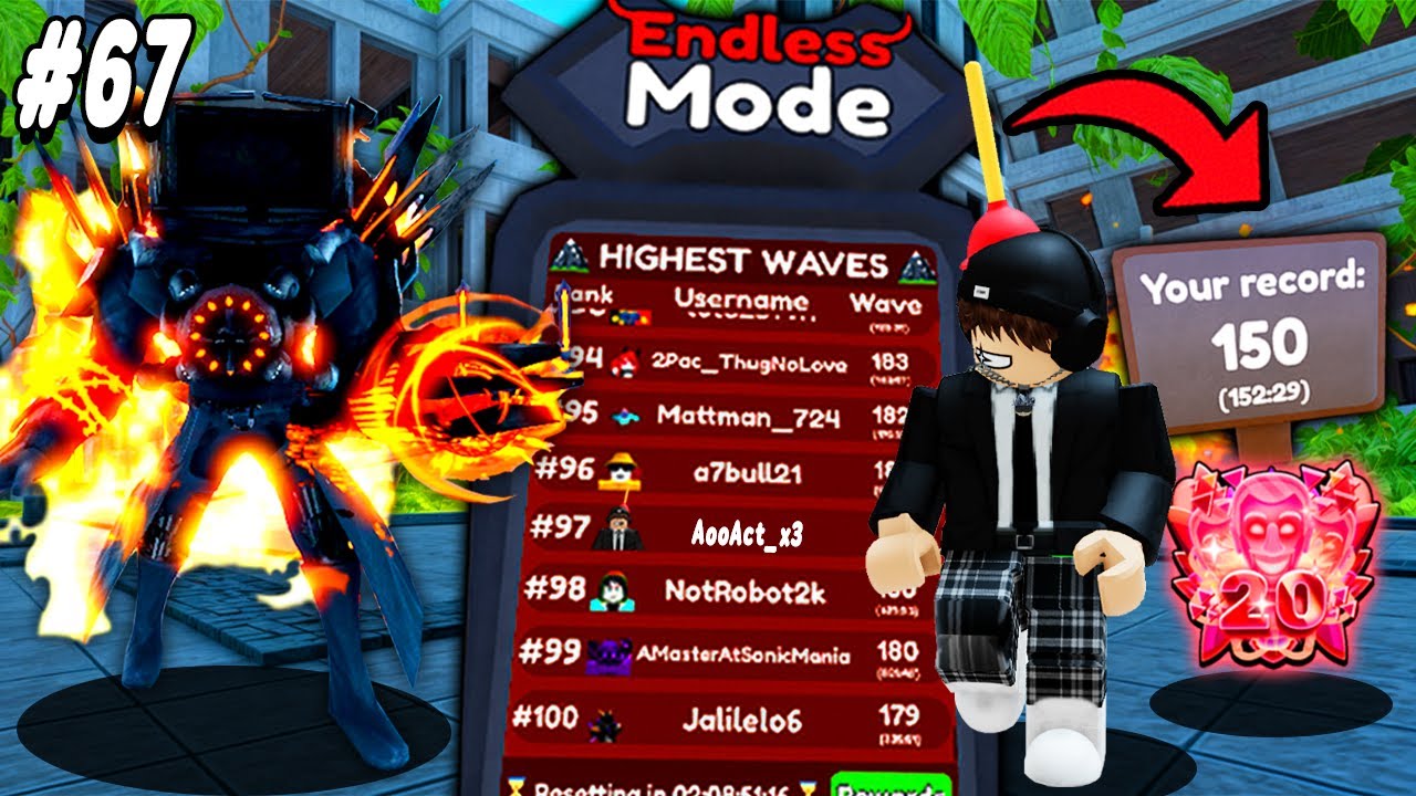 ทำลายขีดจำกัด ตัวโคตรโหดEndless Mode !!! Toilet Tower Defense Ep.67
