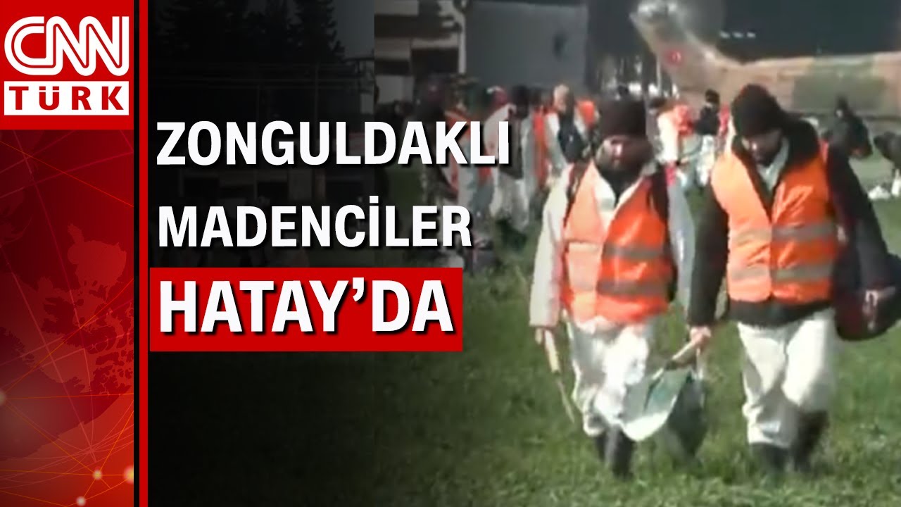 Göçük altında kalan yaralılara umut olacaklar! Zonguldaklı madenciler Hatay'da