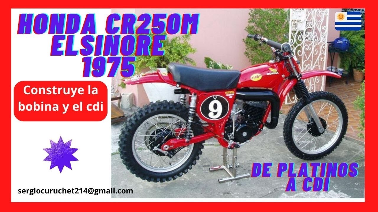 Fabricamos Encendido electrónico en Honda CR250M 1975.  Bobinas y cdi, mostramos como se hace!!