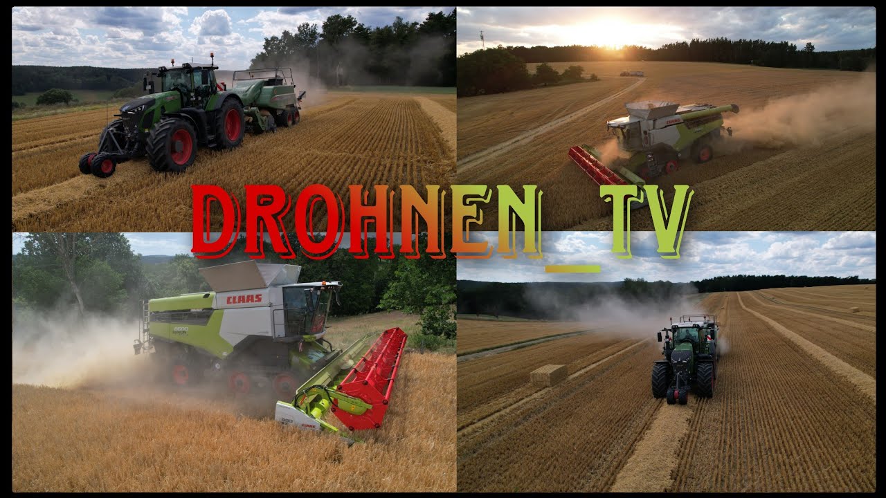 Claas Lexion 8600 TT in der Gerstenernte 2k23 //DJI Air 2s