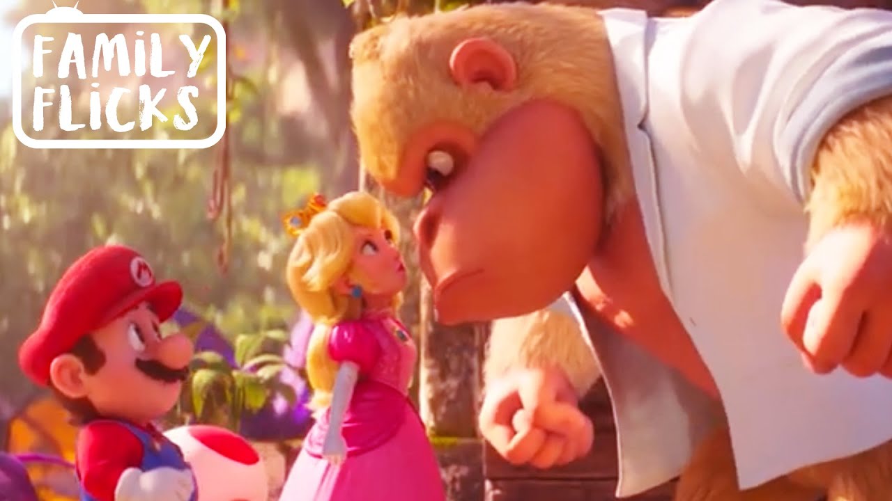 Princess Peach & Mario Meet Cranky Kong | Super Mario Bros. Movie (2023)