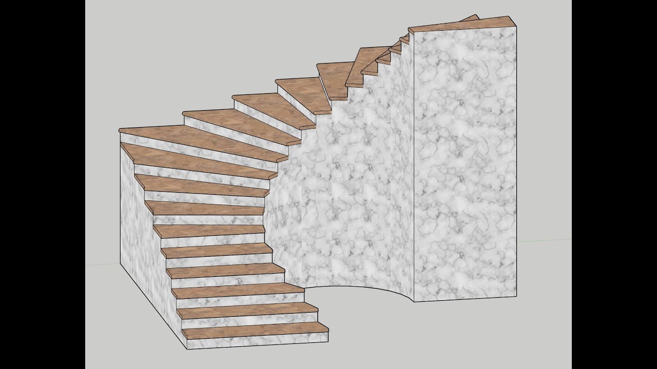 Draw stairs in any kind and 4 different thickness type