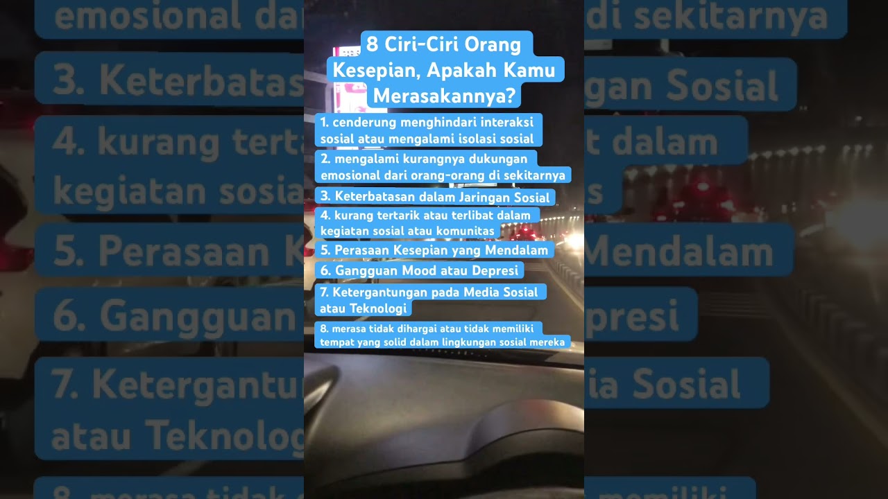 Tanda-tanda kamu lagi kesepian #hidupsederhana #depresi #setres #motivasi