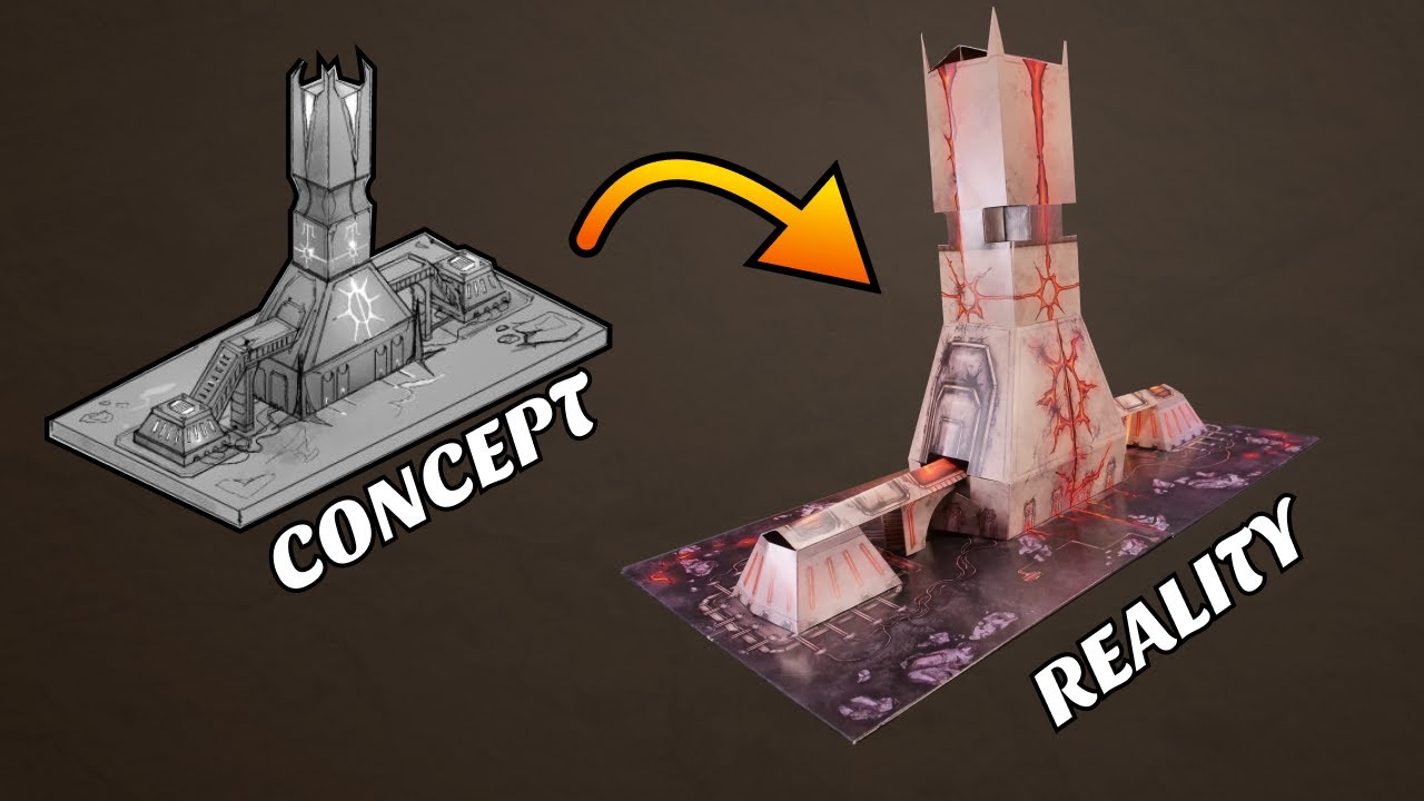 Making Warhammer Terrain from Cardboard? #warhammer40k #warhammer #tabletopgaming