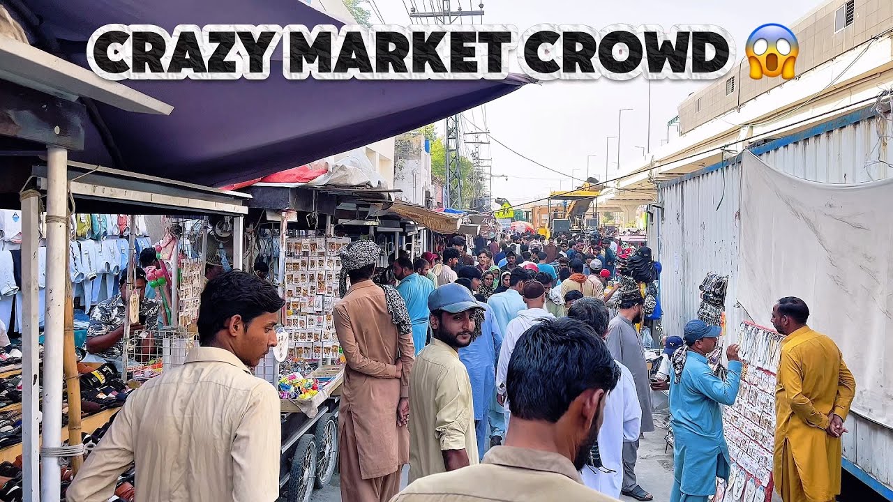 🇵🇰 Lahore, Pakistan: Busy Bazaar Walk | Crowded Market Streets, Shopping & Local Life.