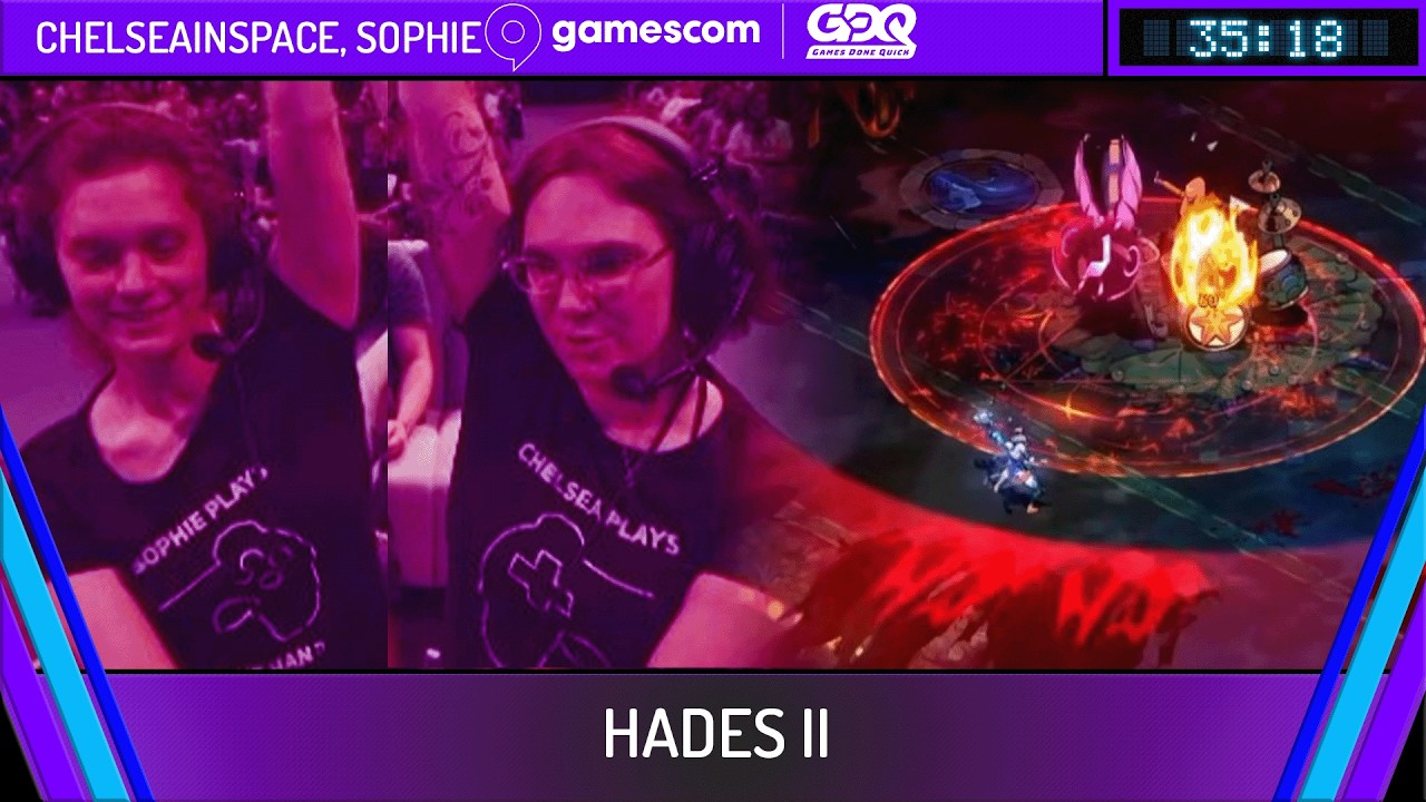 Hades II by ChelseaInSpace and sophie in 35:18 - gamescom GDQ 2026