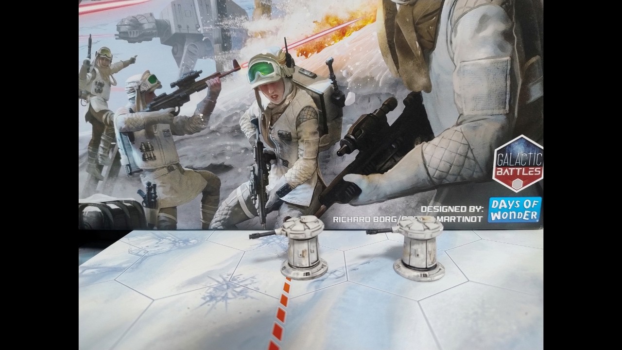 Painting Tutorial Rebel Laser Turrets. Star Wars: Battle of Hoth board game.