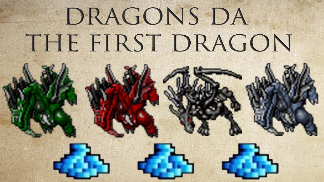 Tibia - Fazendo grana na The First Dragon (Evento Anual)