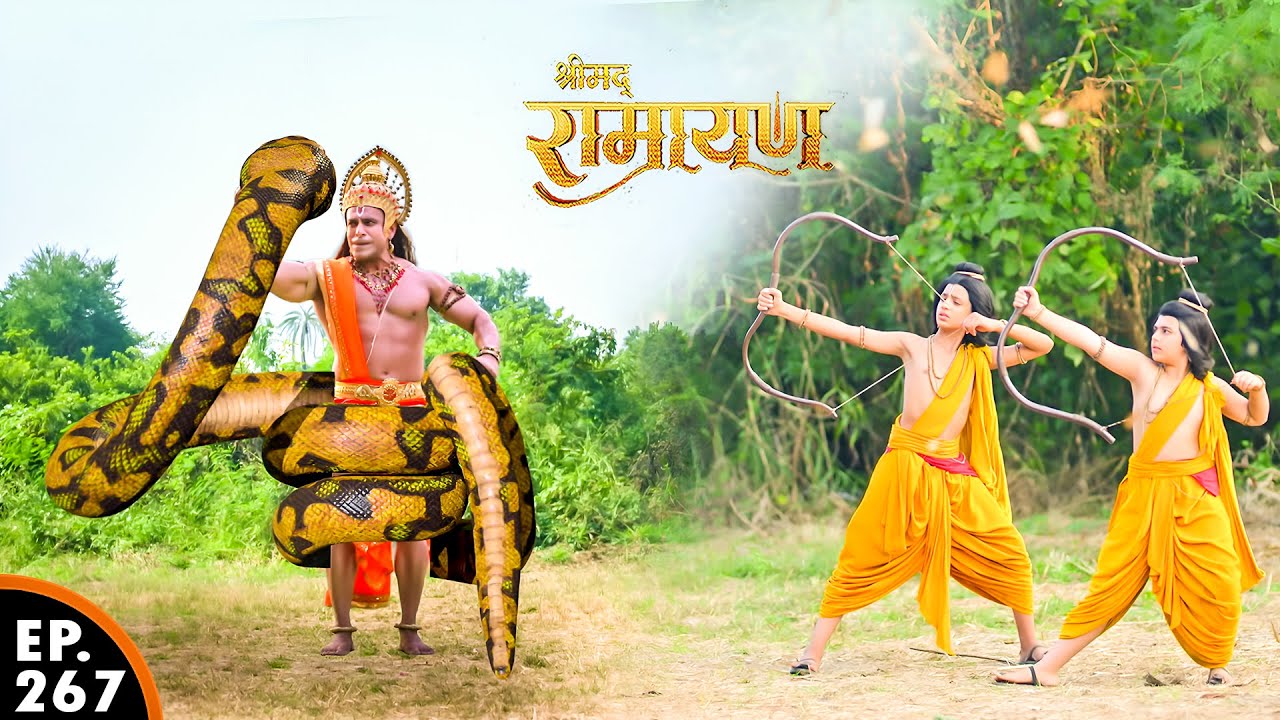 क्या लव कुश हनुमान जी को नाग फास से मुक्ति दिला पाएंगे | श्रीमद् रामायण | Ep 267 - Full Ep