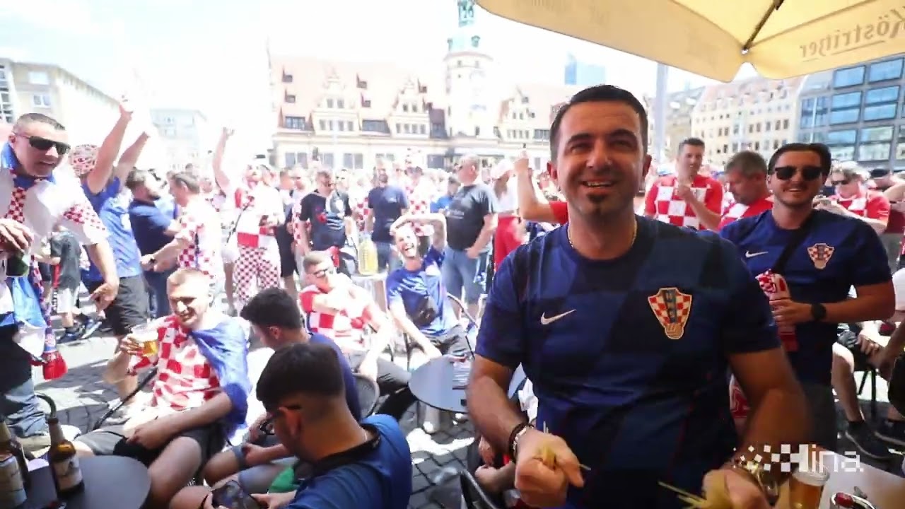 EURO2024: Hrvatski navijači u Leipzigu