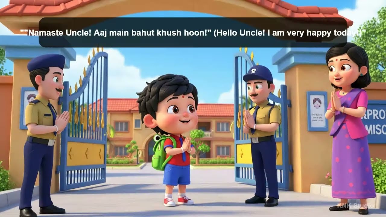 Cute 3D Animation for Kids #GoodManners #KidsLearning  #GoodHabits #hindirhymes #rhymestory