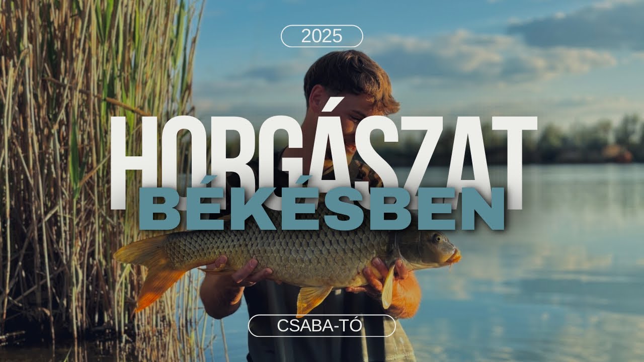 Egy élménydús horgászat a Csaba-tavon.