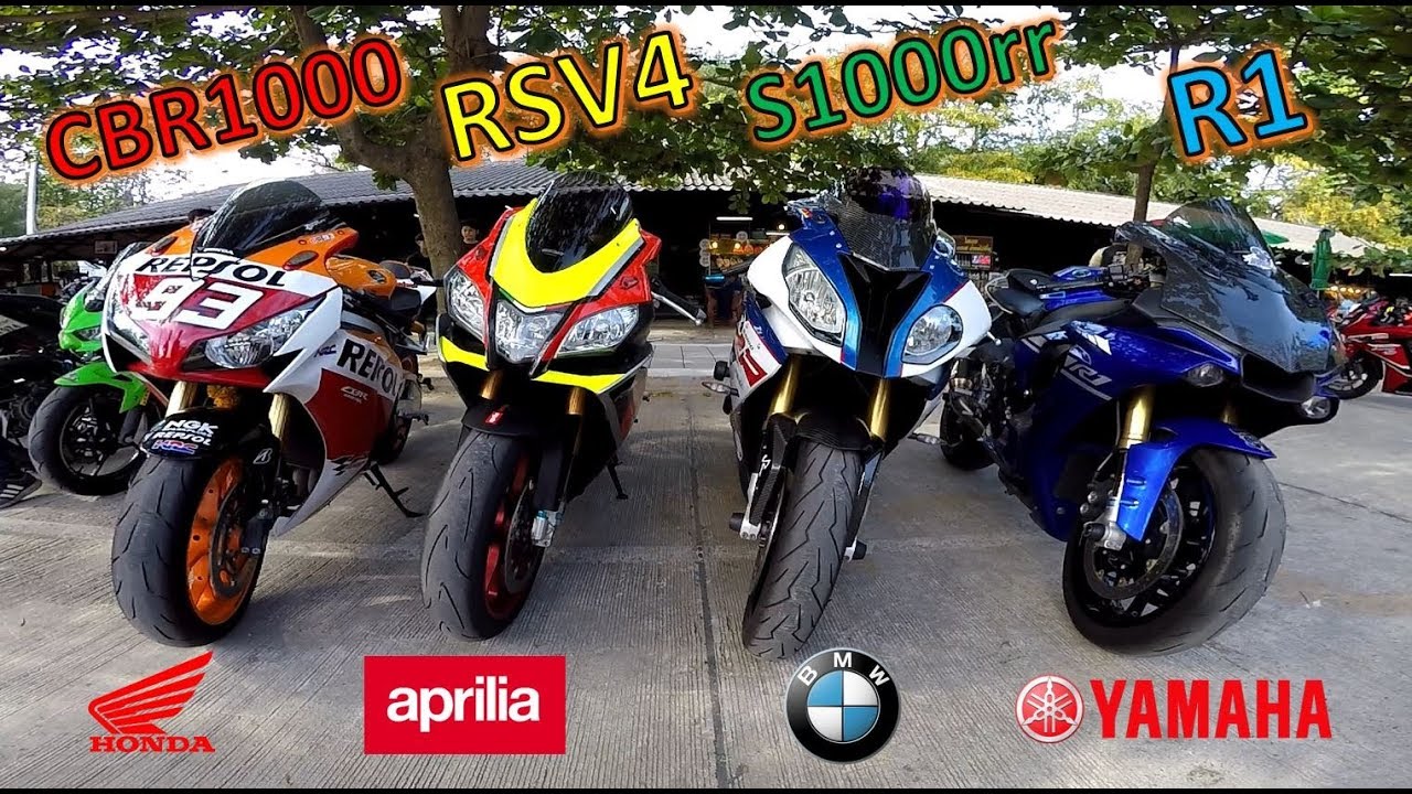 เทียบเสียงท่อตัวพัน  4 คัน S1000rr RSV4 R1 CBR1000 [รีวิว] ep.511