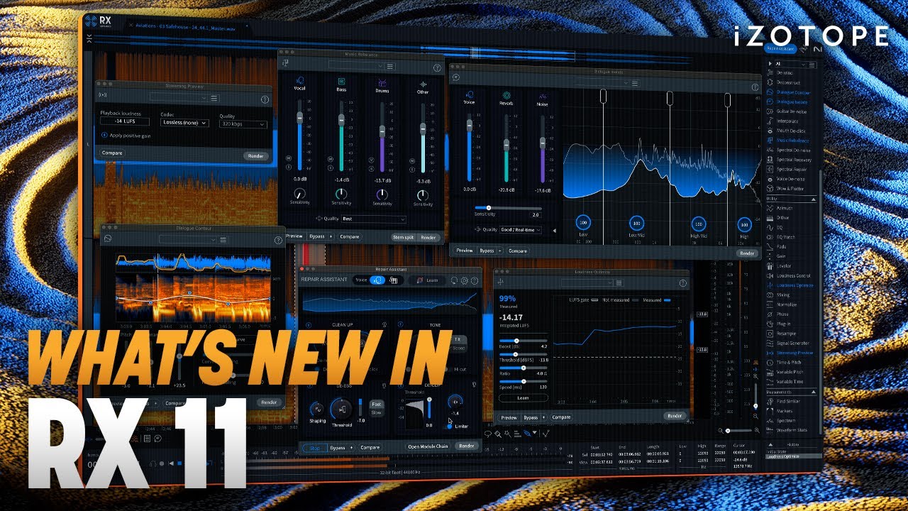 Представляем iZotope RX 11: что нового в универсальном наборе инструментов для ремонта аудиотехники