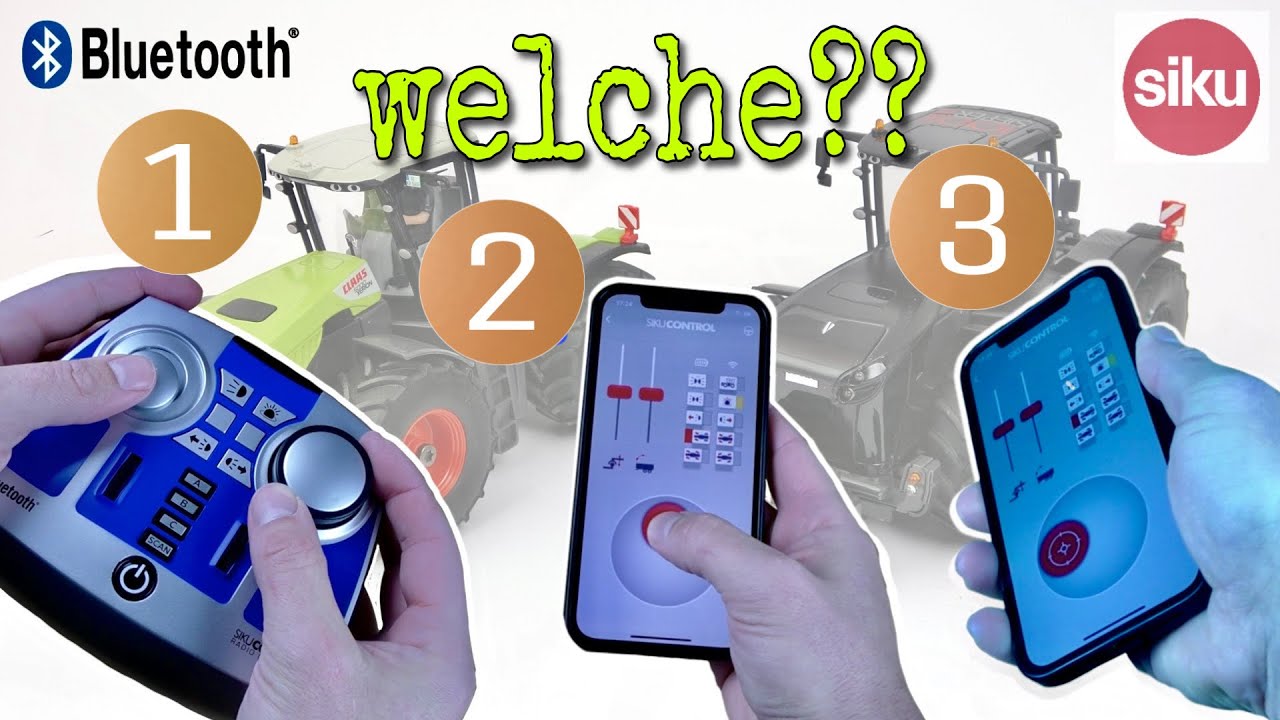 SIKU CONTROL - 3 M&ouml;glichkeiten Bluetooth Modelle zu steuern | Unterschiede | Welche ist die beste?