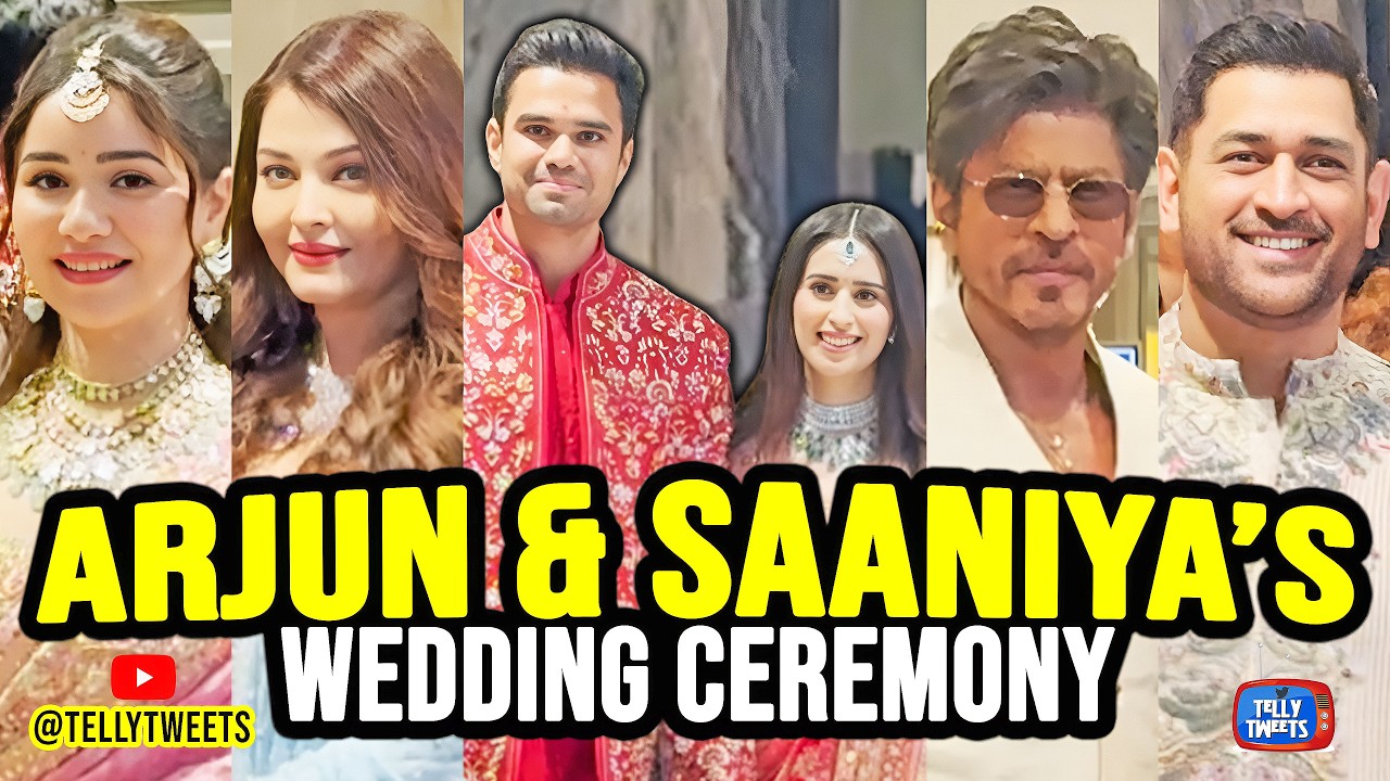 Ambani, Bachchan, Shahrukh & Dhoni at Arjun Tendulkar & Saaniya Chandhok’s Wedding Ceremony! ✨🔥